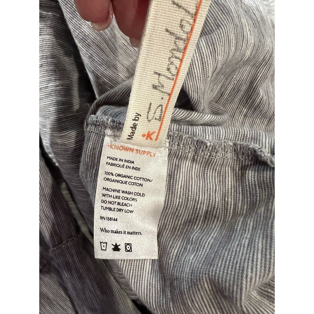 Natural By Known Supply Gray Organic Cotton Dress Size Medium - Picture 11 of 11